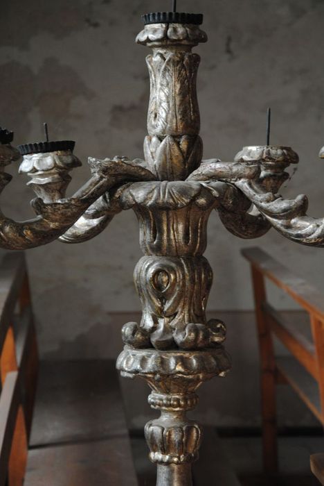 chandelier (candélabre), détail - © Ministère de la Culture (France), Médiathèque du patrimoine et de la photographie, Conservation des antiquités et des objets d’art de l’Ardèche – Tous droits réservés