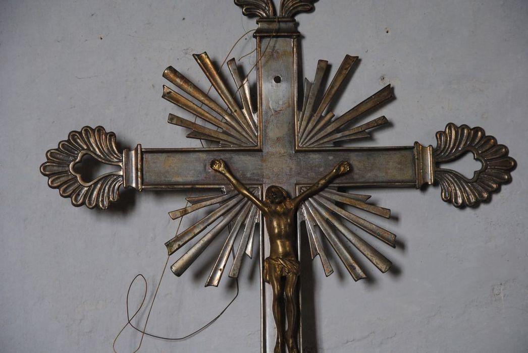 croix de procession, vue partielle - © Ministère de la Culture (France), Médiathèque du patrimoine et de la photographie, Conservation des antiquités et des objets d’art de l’Ardèche – Tous droits réservés