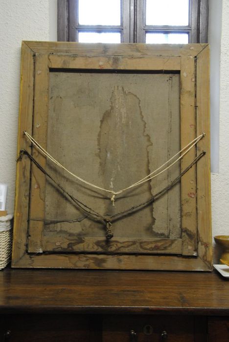 tableau : Vierge à l'Enfant, revers, vue générale