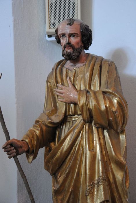 statue : Saint Joseph, vue partielle