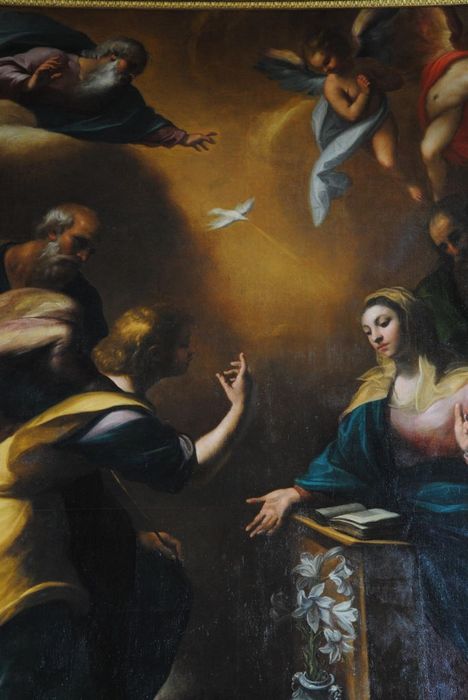 tableau : l'Annonciation, vue partielle