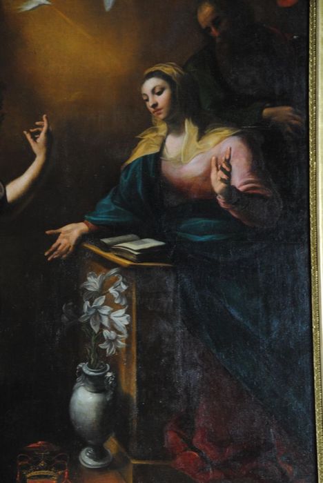 tableau : l'Annonciation, détail