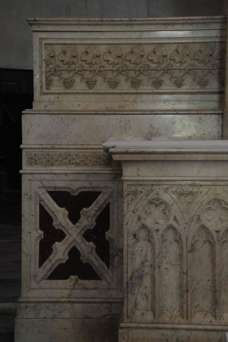 autel (maître-autel), vue partielle