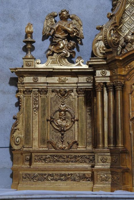 tabernacle, gradin d'autel, détail