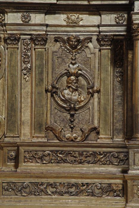 tabernacle, gradin d'autel, détail