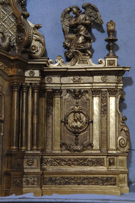 tabernacle, gradin d'autel, détail