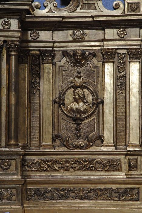 tabernacle, gradin d'autel, détail