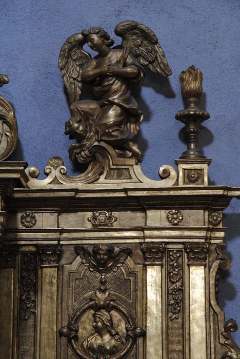 tabernacle, gradin d'autel, détail