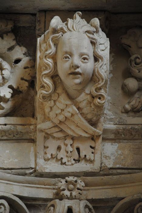 revêtement intérieur (décor intérieur) de la chapelle des Princes, détail