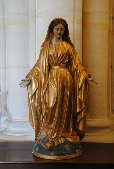 statue : Vierge de l'Immaculée Conception - © Ministère de la Culture (France), Médiathèque du patrimoine et de la photographie, Conservation des antiquités et des objets d’art de l’Ardèche – Tous droits réservés