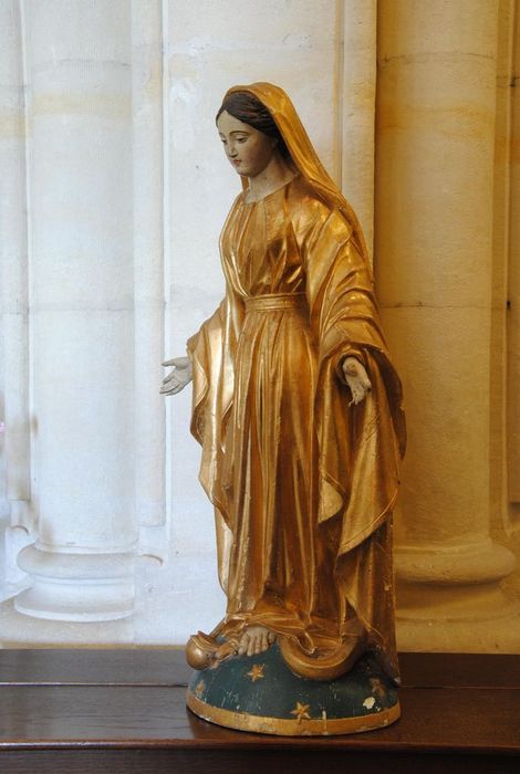 statue : Vierge de l'Immaculée Conception - © Ministère de la Culture (France), Médiathèque du patrimoine et de la photographie, Conservation des antiquités et des objets d’art de l’Ardèche – Tous droits réservés