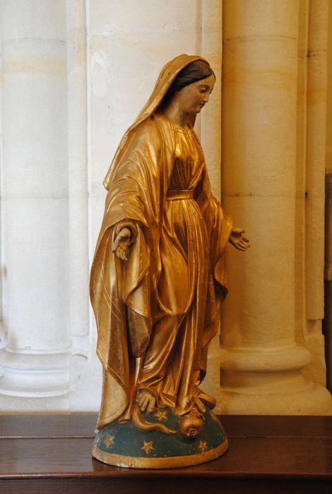 statue : Vierge de l'Immaculée Conception - © Ministère de la Culture (France), Médiathèque du patrimoine et de la photographie, Conservation des antiquités et des objets d’art de l’Ardèche – Tous droits réservés