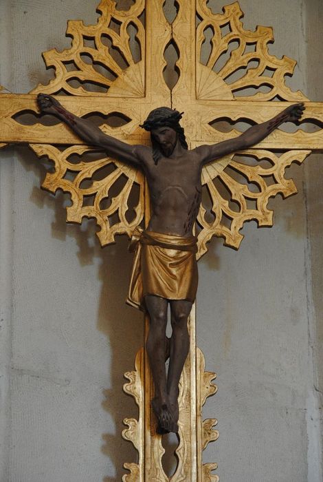 croix de confrérie n°1, vue partielle - © Ministère de la Culture (France), Conservation des antiquités et des objets d’art de l’Ardèche – Tous droits réservés