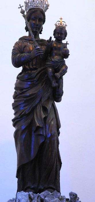 groupe sculpté : Vierge à l'Enfant - © Ministère de la Culture (France), Médiathèque du patrimoine et de la photographie, Conservation des antiquités et des objets d’art de l’Ardèche – Tous droits réservés