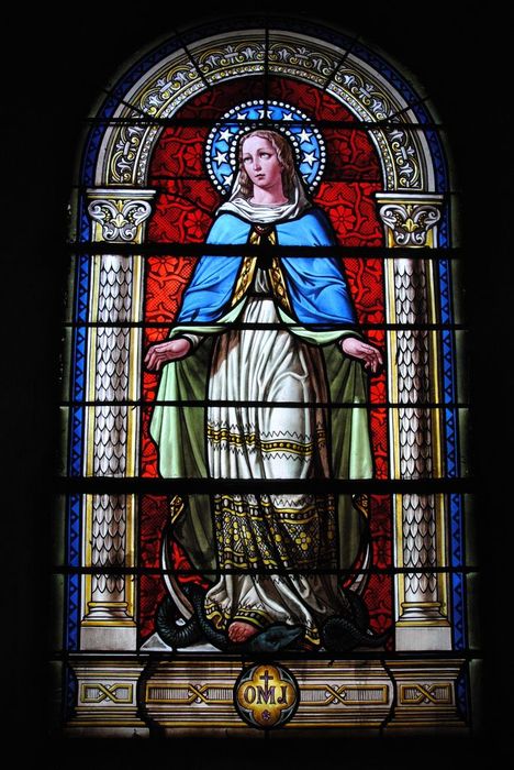 verrière de la Vierge de l'Immaculée Conception