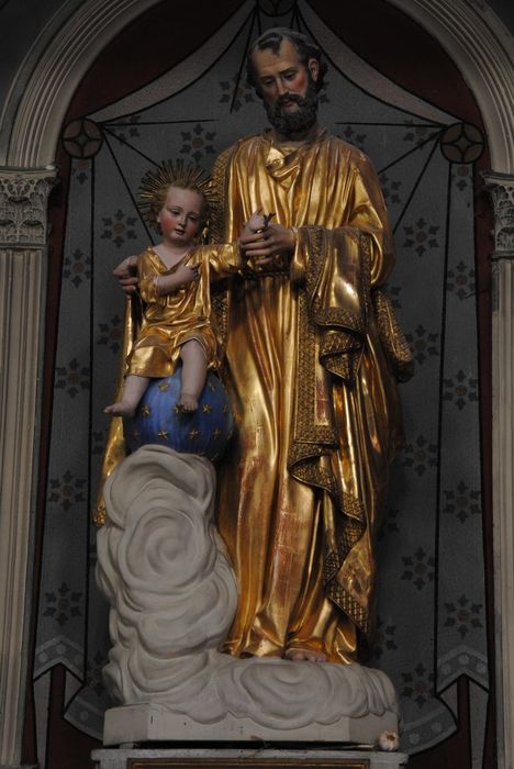 Statue : Saint Joseph et l'Enfant