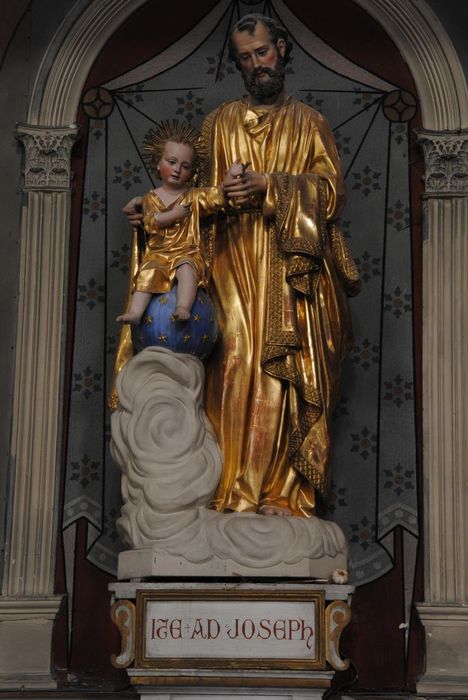 Statue : Saint Joseph et l'Enfant