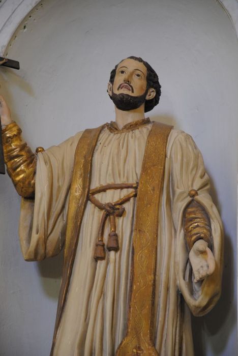 statue : Saint François Régis, vue partielle