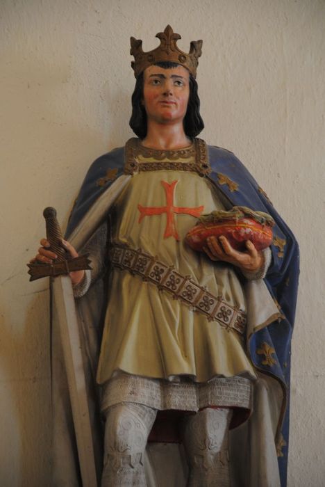 statue : Saint Louis, vue partielle