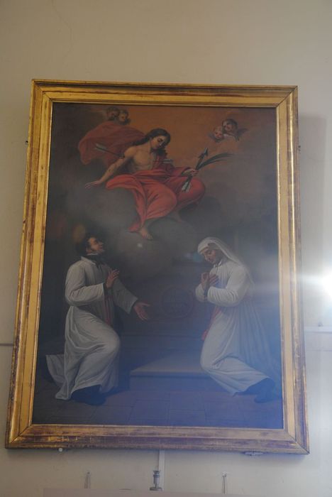 tableau : Le Christ percé de flèches - © Ministère de la Culture (France), Médiathèque du patrimoine et de la photographie, Conservation des antiquités et des objets d’art de l’Ardèche – Tous droits réservés
