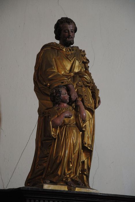 statue : Saint Joseph et l'Enfant Jésus - © Ministère de la Culture (France), Conservation des antiquités et des objets d’art de l’Ardèche – Tous droits réservés