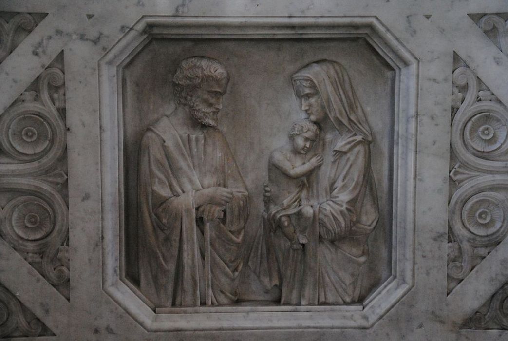 autel : de la Sainte-Famille, détail