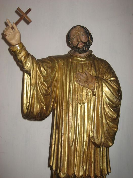 statue : Saint Jean François Régis, vue partielle