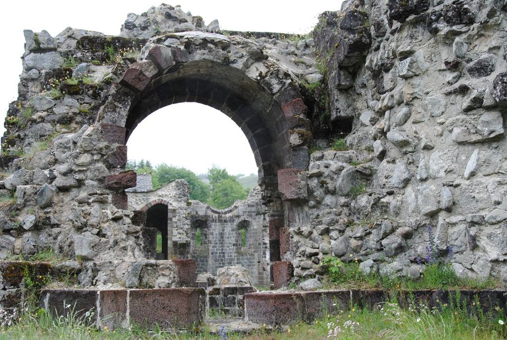 Abbaye : Vue partielle des ruines