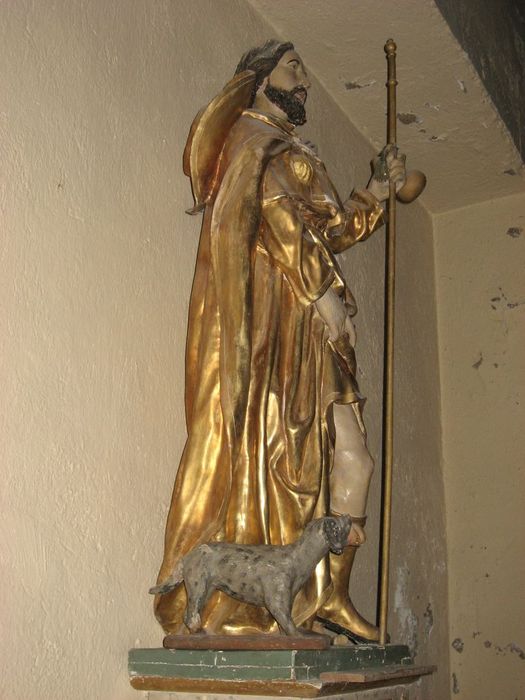 statue : Saint Roch - © Ministère de la Culture (France), Médiathèque du patrimoine et de la photographie, Conservation des antiquités et des objets d’art de l’Ardèche – Tous droits réservés
