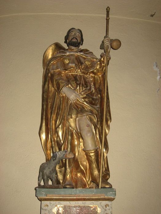 statue : Saint Roch - © Ministère de la Culture (France), Médiathèque du patrimoine et de la photographie, Conservation des antiquités et des objets d’art de l’Ardèche – Tous droits réservés