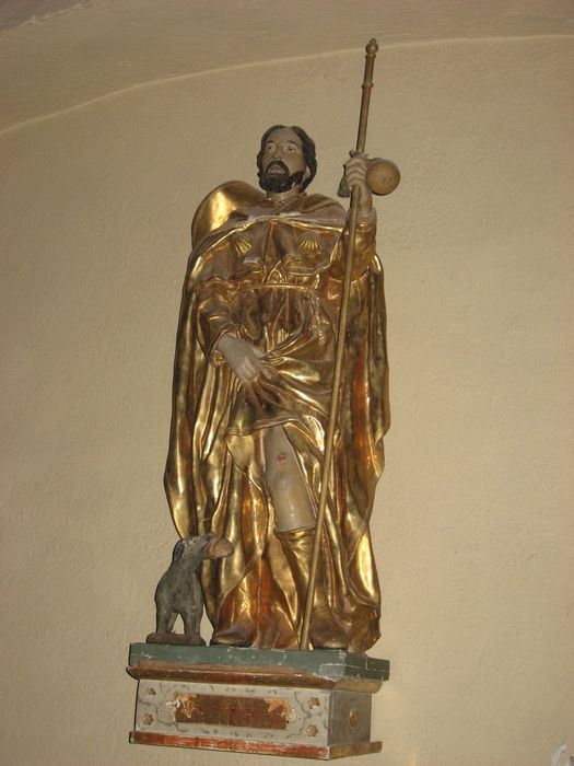statue : Saint Roch - © Ministère de la Culture (France), Médiathèque du patrimoine et de la photographie, Conservation des antiquités et des objets d’art de l’Ardèche – Tous droits réservés
