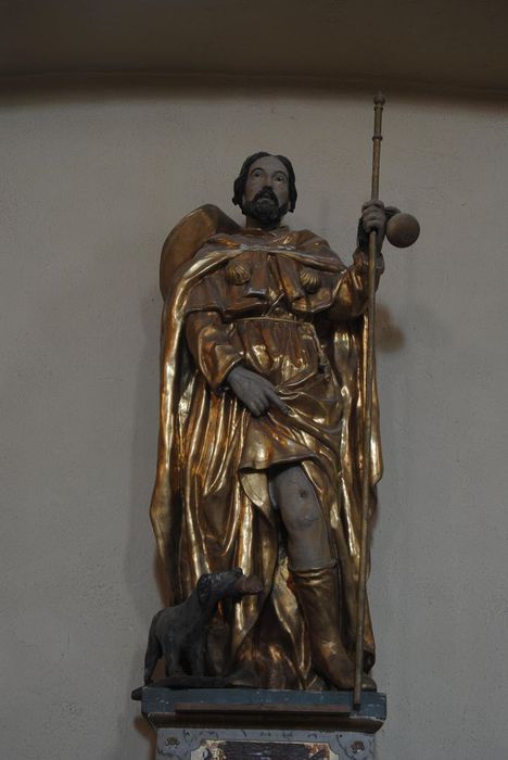 statue : Saint Roch - © Ministère de la Culture (France), Médiathèque du patrimoine et de la photographie, Conservation des antiquités et des objets d’art de l’Ardèche – Tous droits réservés