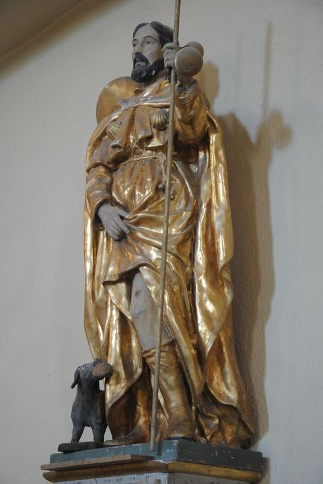 statue : Saint Roch - © Ministère de la Culture (France), Médiathèque du patrimoine et de la photographie, Conservation des antiquités et des objets d’art de l’Ardèche – Tous droits réservés