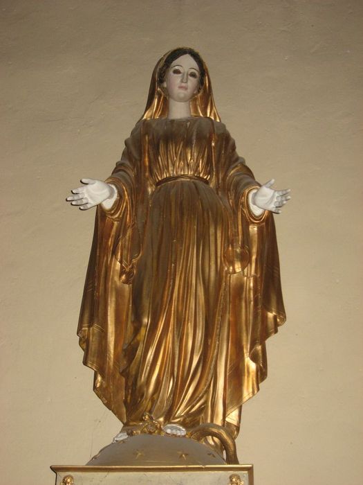statue : Vierge de l'Immaculée Conception - © Ministère de la Culture (France), Médiathèque du patrimoine et de la photographie, Conservation des antiquités et des objets d’art de l’Ardèche – Tous droits réservés