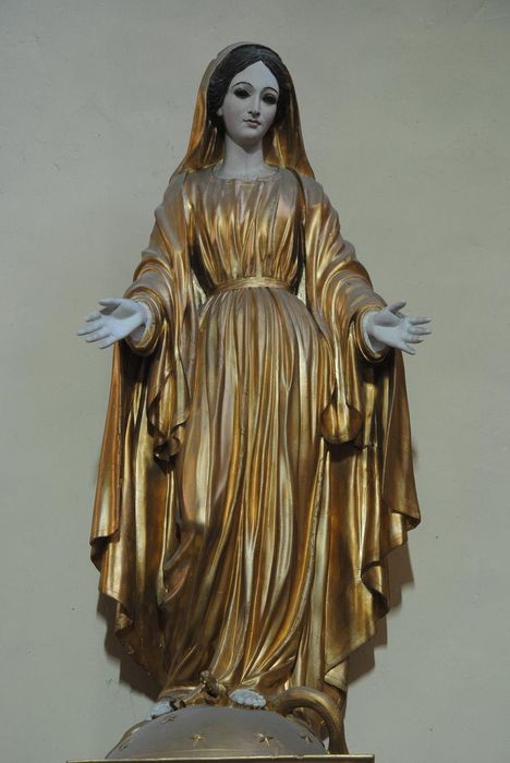 statue : Vierge de l'Immaculée Conception - © Ministère de la Culture (France), Médiathèque du patrimoine et de la photographie, Conservation des antiquités et des objets d’art de l’Ardèche – Tous droits réservés