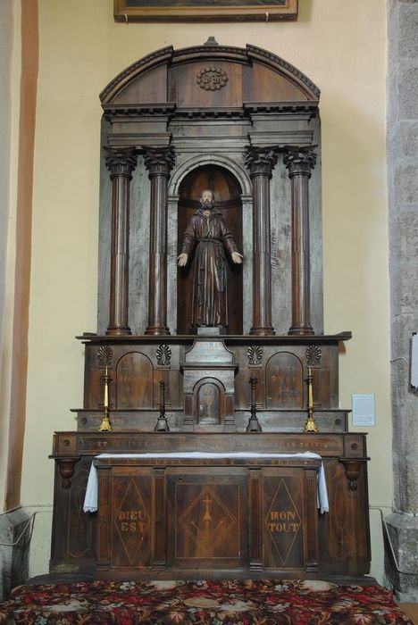 autel ; retable Saint-François - © Ministère de la Culture (France), Médiathèque du patrimoine et de la photographie, Conservation des antiquités et des objets d’art de l’Ardèche – Tous droits réservés