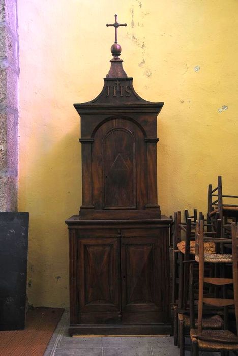 placard-clôture des fonts baptismaux - © Ministère de la Culture (France), Médiathèque du patrimoine et de la photographie, Conservation des antiquités et des objets d’art de l’Ardèche – Tous droits réservés