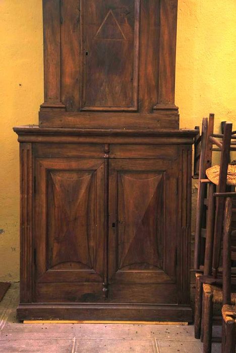 placard-clôture des fonts baptismaux, vue partielle - © Ministère de la Culture (France), Médiathèque du patrimoine et de la photographie, Conservation des antiquités et des objets d’art de l’Ardèche – Tous droits réservés