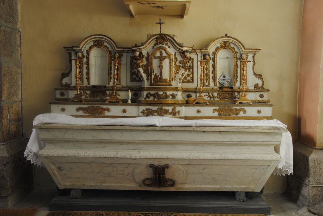 autel de la Vierge - © Ministère de la Culture (France), Conservation des antiquités et des objets d’art de l’Ardèche – Tous droits réservés