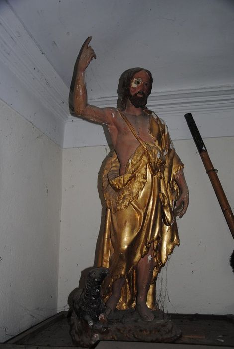 statue : Christ Bon Pasteur - © Ministère de la Culture (France), Médiathèque de l'architecture et du patrimoine, Conservation des antiquités et des objets d’art de l’Ardèche – Tous droits réservés