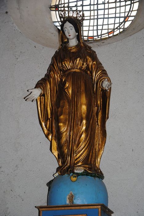statue : Vierge au serpent (La) - © Ministère de la Culture (France), Médiathèque du patrimoine et de la photographie, Conservation des antiquités et des objets d’art de l’Ardèche – Tous droits réservés