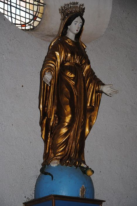 statue : Vierge au serpent (La) - © Ministère de la Culture (France), Médiathèque du patrimoine et de la photographie, Conservation des antiquités et des objets d’art de l’Ardèche – Tous droits réservés