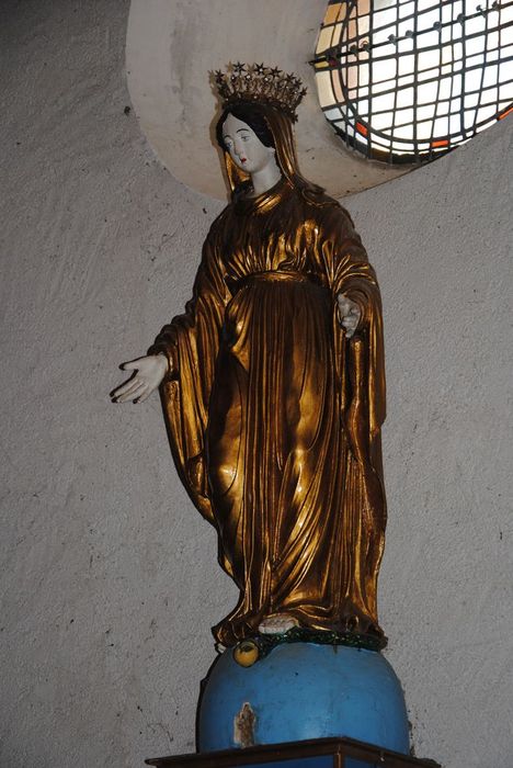 statue : Vierge au serpent (La) - © Ministère de la Culture (France), Médiathèque du patrimoine et de la photographie, Conservation des antiquités et des objets d’art de l’Ardèche – Tous droits réservés
