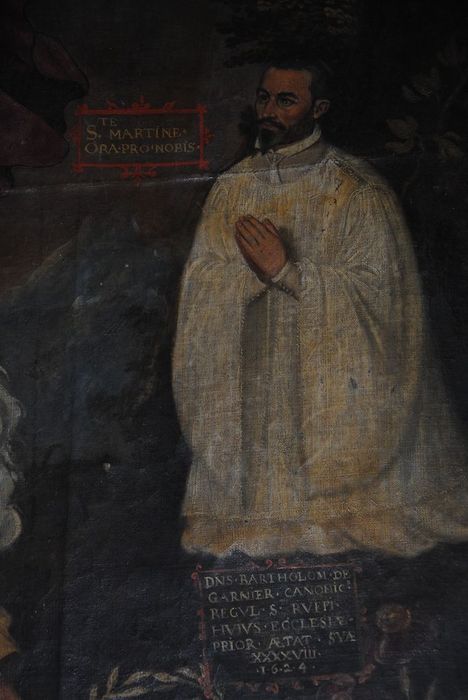 tableau : Saint Martin partageant son manteau, détail