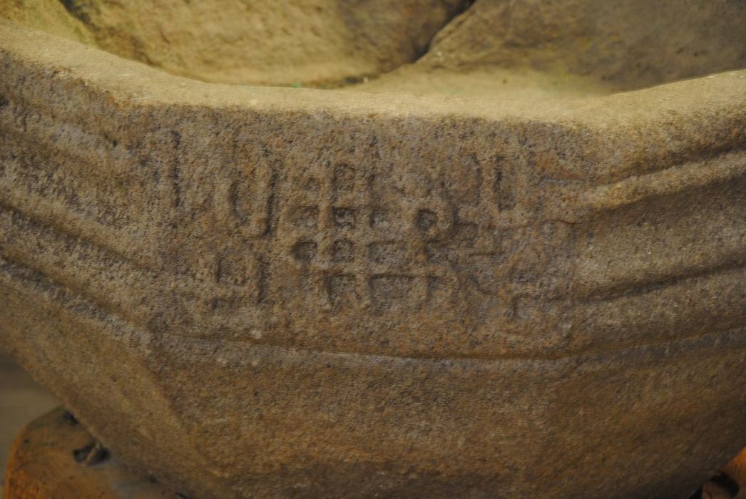 bénitier, détail