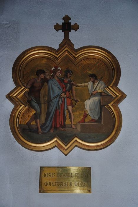 chemin de croix, détail d'une des stations - © Ministère de la Culture (France), Médiathèque du patrimoine et de la photographie, Conservation des antiquités et des objets d’art de l’Ardèche – Tous droits réservés
