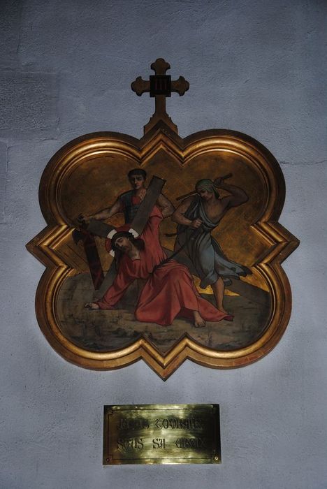 chemin de croix, détail d'une des stations - © Ministère de la Culture (France), Médiathèque du patrimoine et de la photographie, Conservation des antiquités et des objets d’art de l’Ardèche – Tous droits réservés