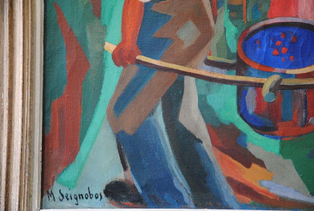 tableau : Les Vendangeurs, détail - © Ministère de la Culture (France), Médiathèque du patrimoine et de la photographie, Conservation des antiquités et des objets d’art de l’Ardèche – Tous droits réservés