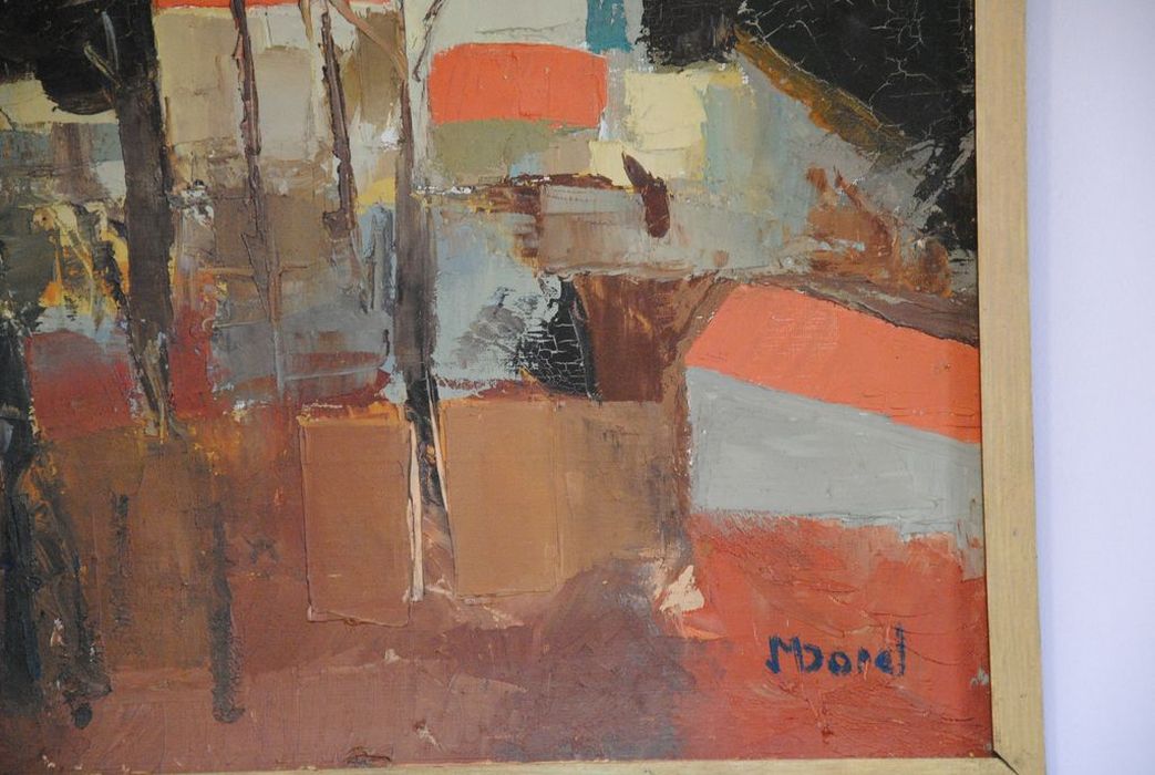 tableau : Paysage d'automne, détail - © Ministère de la Culture (France), Médiathèque du patrimoine et de la photographie, Conservation des antiquités et des objets d’art de l’Ardèche – Tous droits réservés
