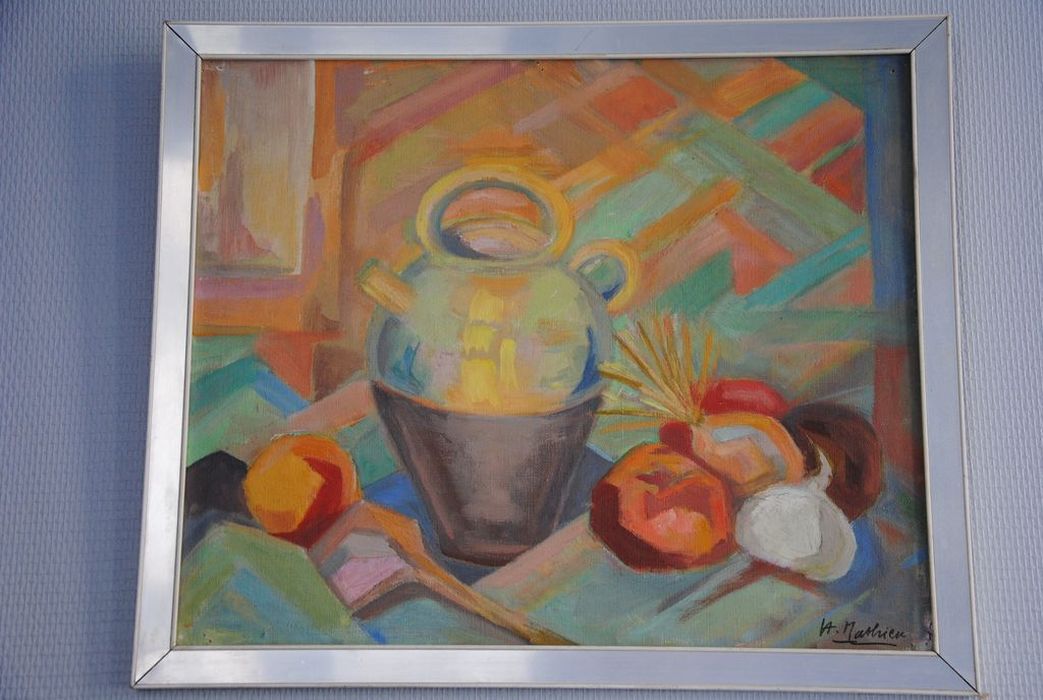 tableau : Nature morte à la jarre - © Ministère de la Culture (France), Médiathèque du patrimoine et de la photographie, Conservation des antiquités et des objets d’art de l’Ardèche – Tous droits réservés